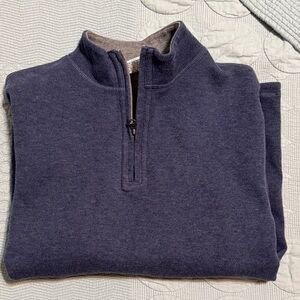 Class Club Navy and Gray quarter Zip Sweater size 14/16